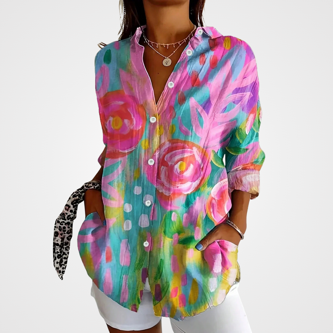 Astrid | Colorful Pattern Blouse