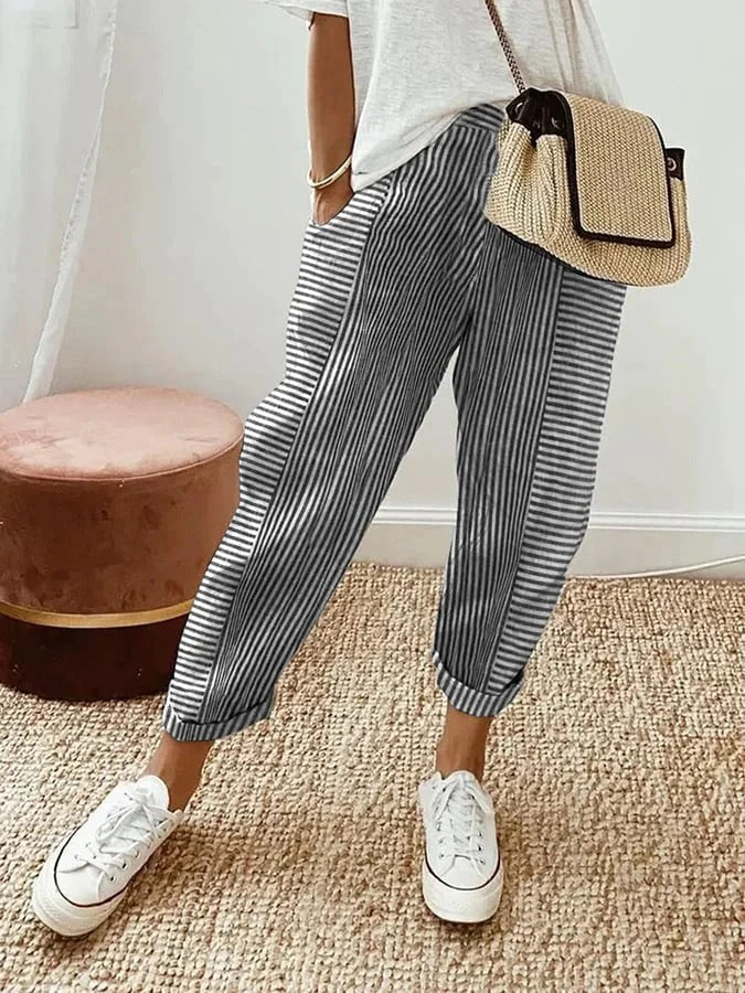 Nyra | Striped Pants