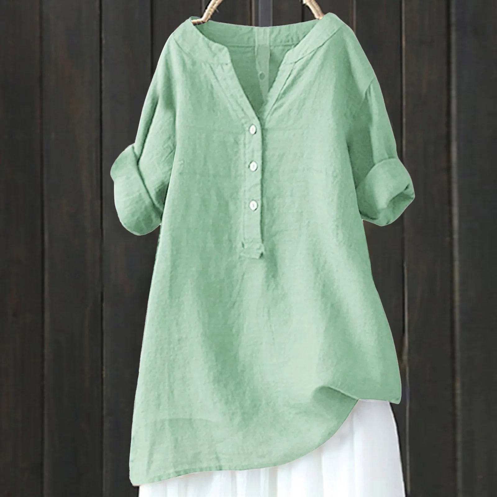 Joy | Lightweight linen blouse with buttons