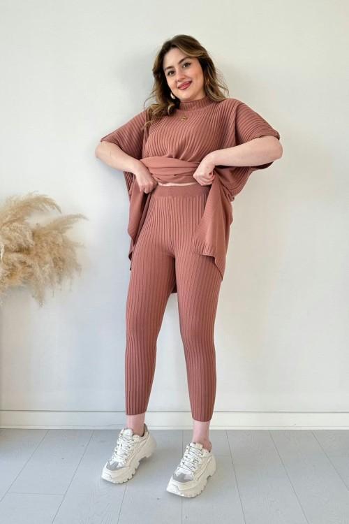 Edel | Knitted Two-Piece Women's Suit (Top + Trousers)