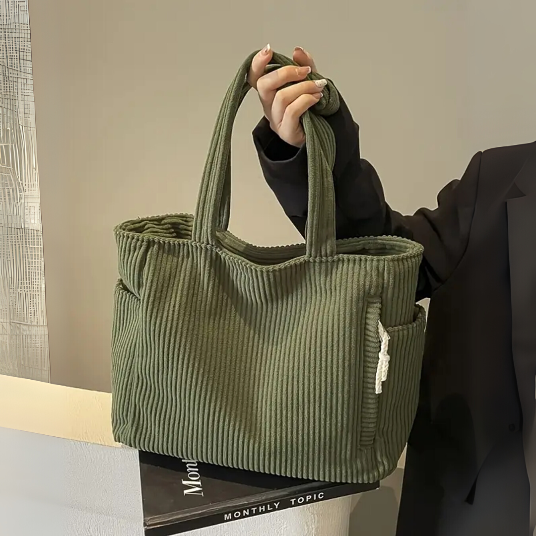 Selina | Ribbed Drawstring Bag