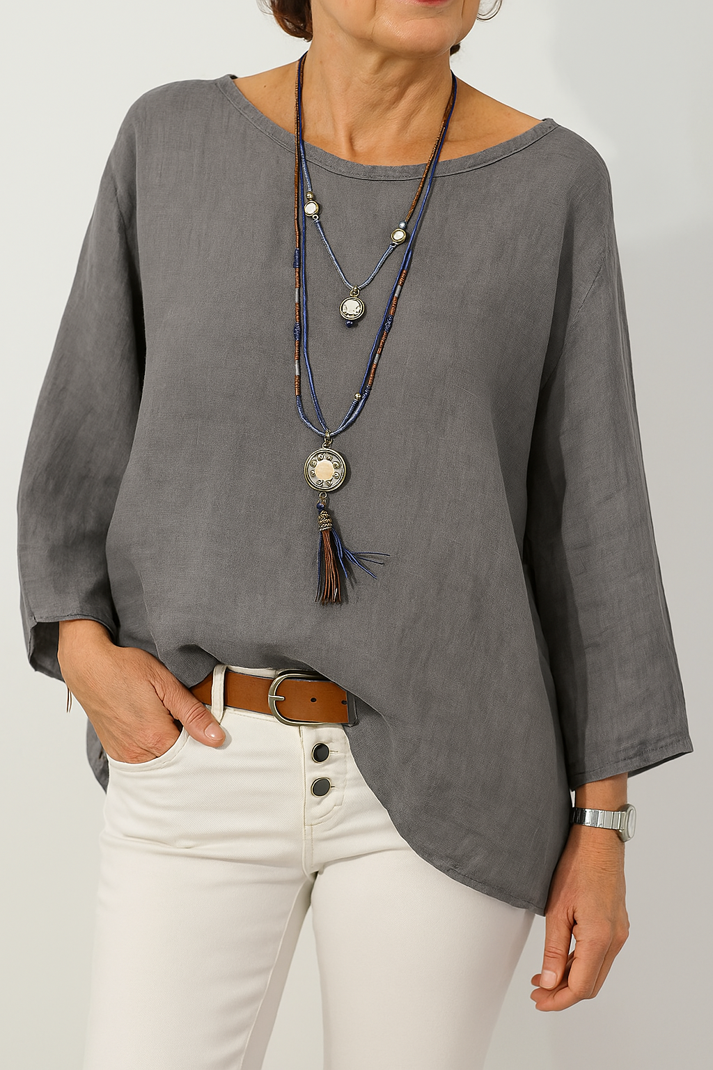 Kalia | Oversized Blouse – Soft, Lightweight & Breezy Fit