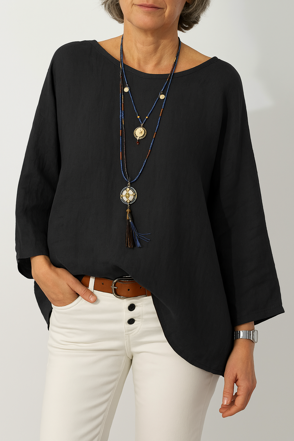 Kalia | Oversized Blouse – Soft, Lightweight & Breezy Fit