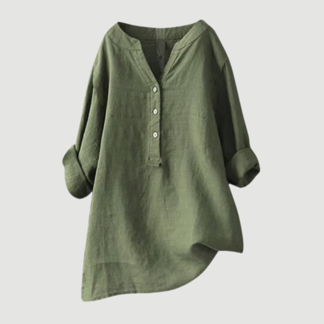 Joy | Lightweight linen blouse with buttons